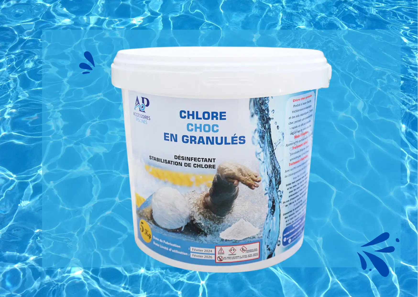 CHLORE CHOC EN GRANULE  5KG