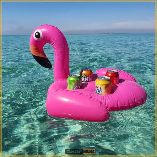 Porte-gobelet gonflable Flamingo