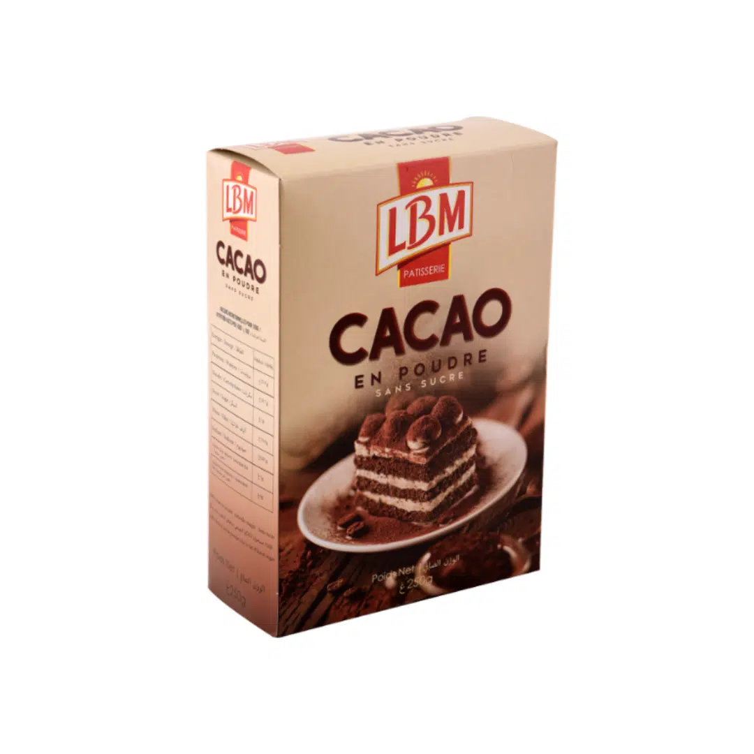 CACAO EN POUDRE SANS SUCRE 250G LBM
