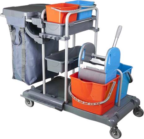 CHARIOT DE MENAGE MOYEN MODELE 4 SEAUX