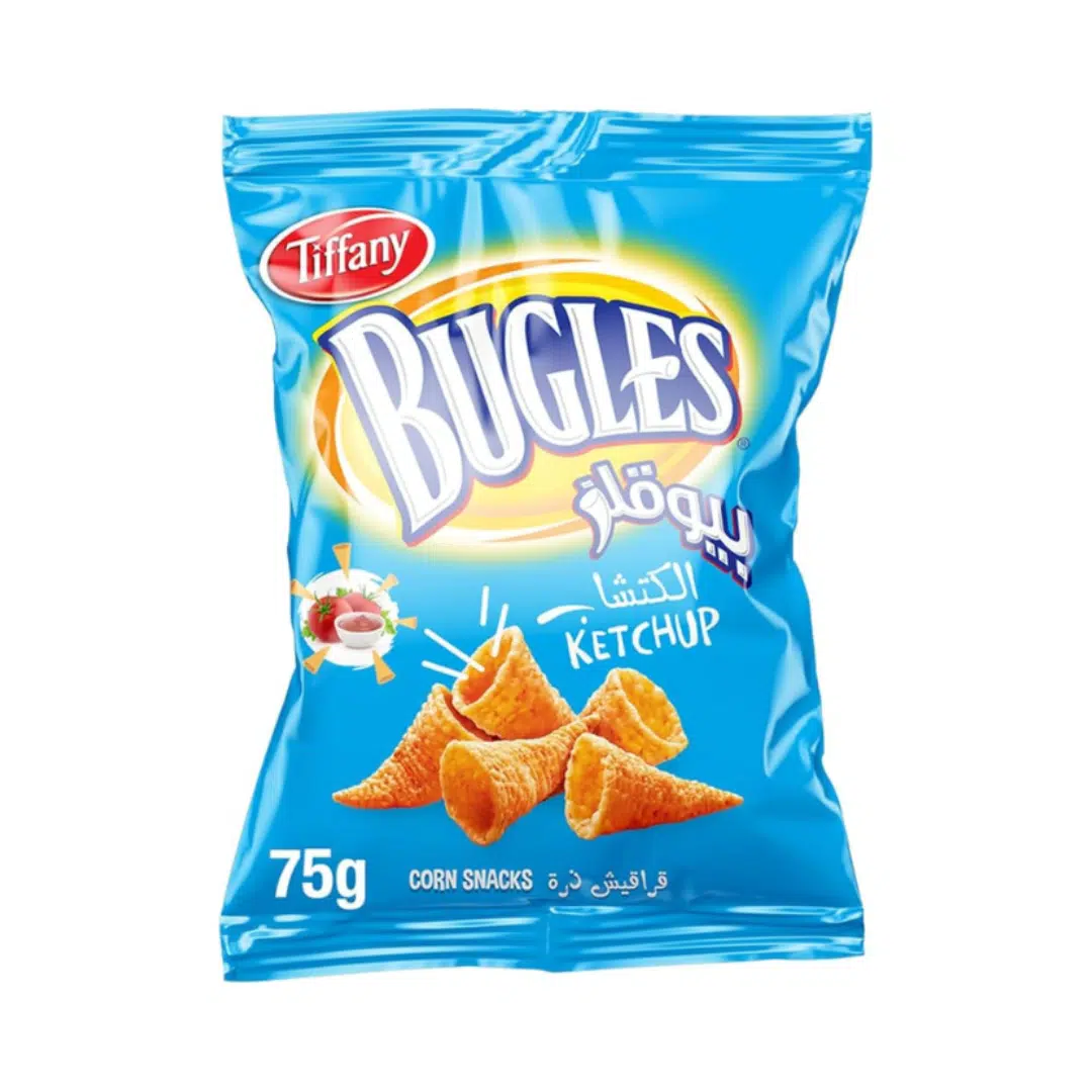 CHIPS BUGLES KETCHUP - L 75 G