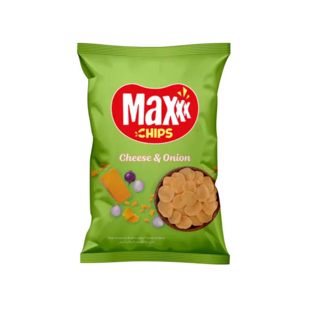 CHIPS FROMAGE OIGNON 65 GR MAXXX