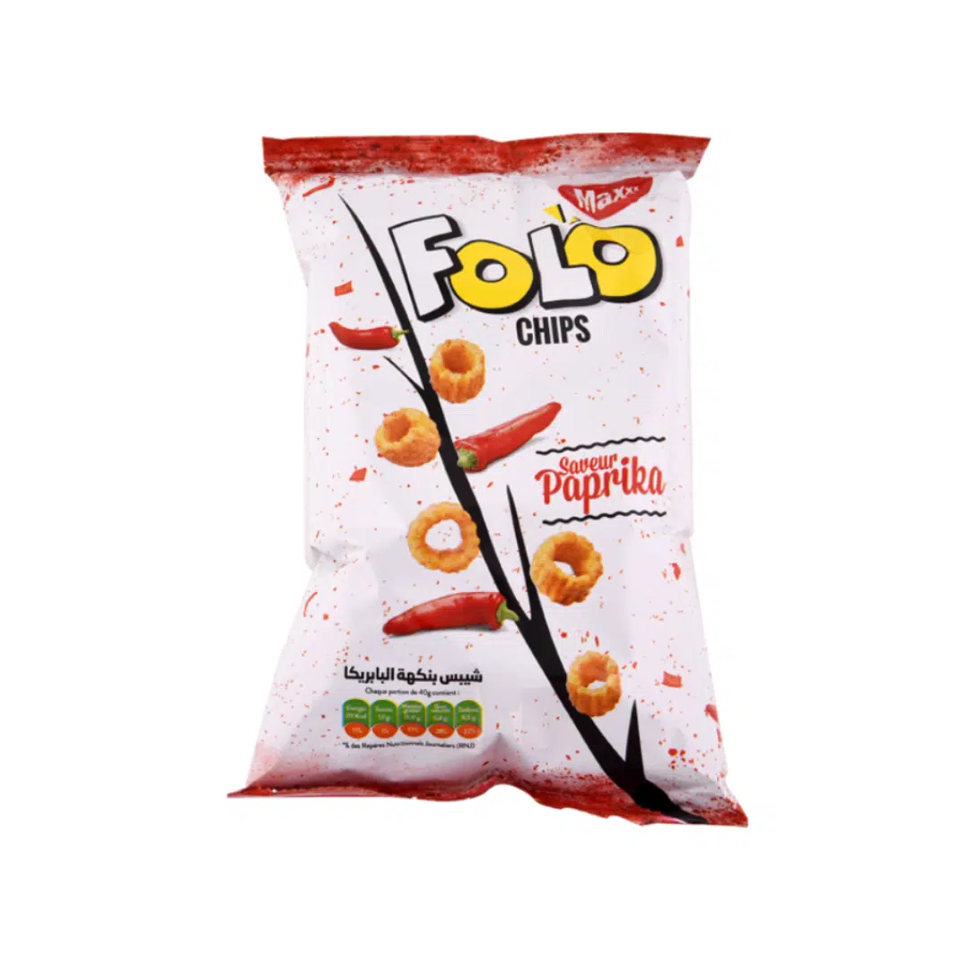 CHIPS PAPRIKA 40 GR FOLO
