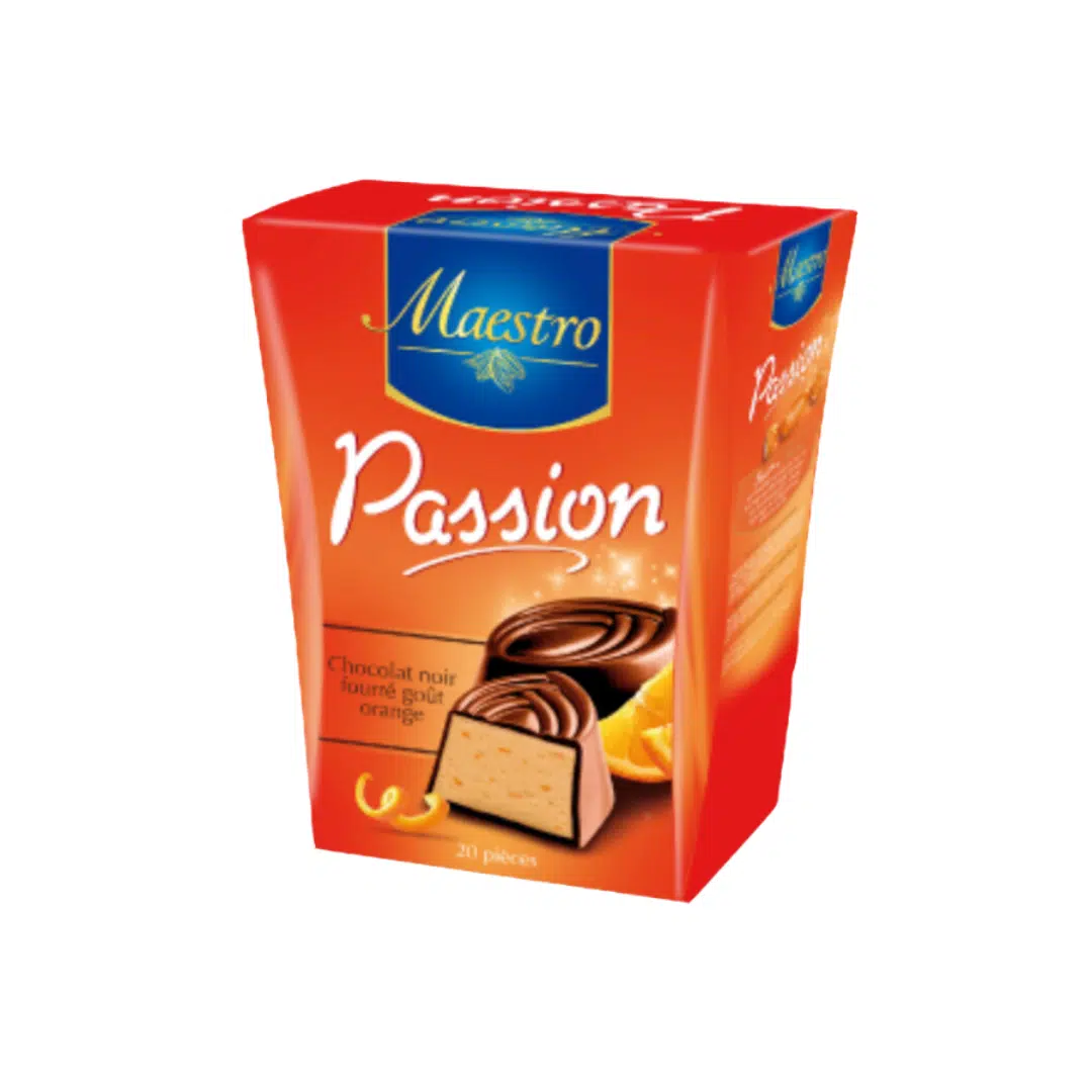CHOCOLAT 20 PC NOIR ORANGE PASSION