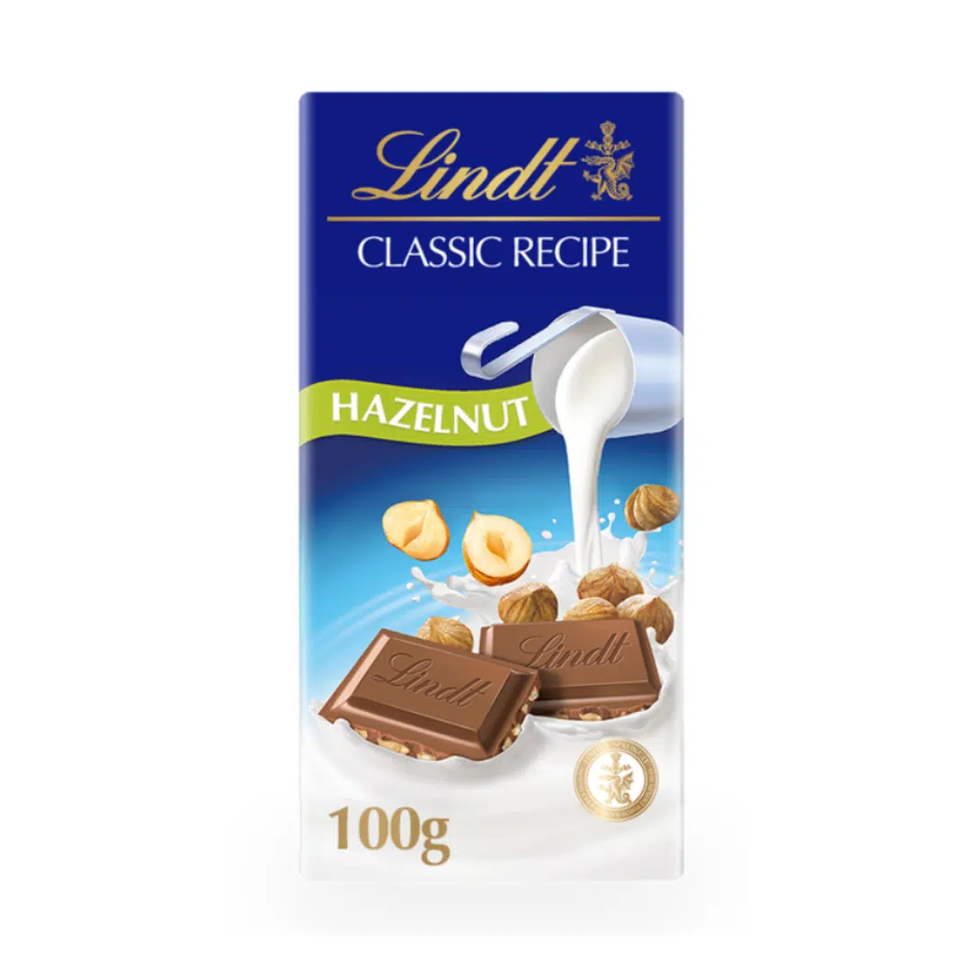 CHOCOLAT MILK HAZELNUT 100 GR LIND'T