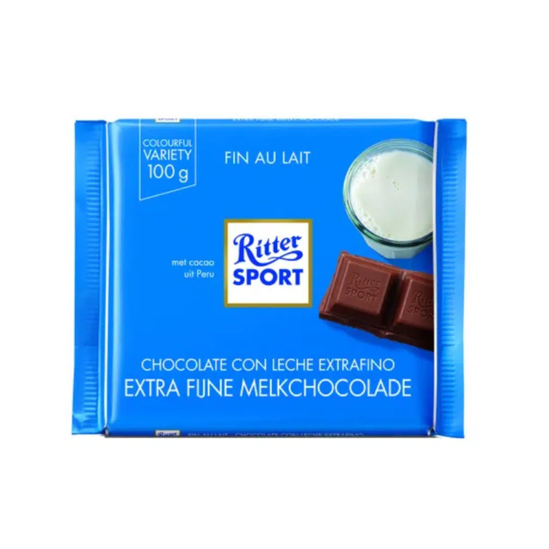 CHOCOLAT RITTER FIN AU LAIT 100GR