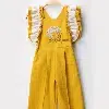 Combinaison Fille Jaune Moutarde – Réf 2429 – (2 à 5 ans)
