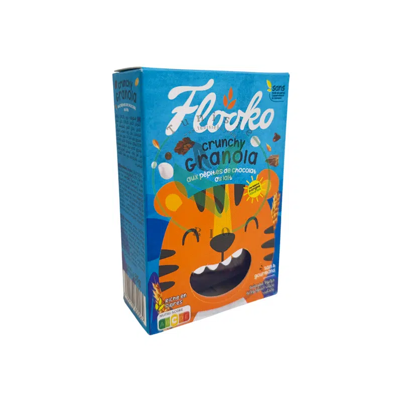 CRUNCHY GRANOLA CHOCOLAT AU LAIT 35 GR FLOOKO