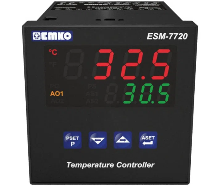 Régulateur de température  220V  72x72mm ESM-7720