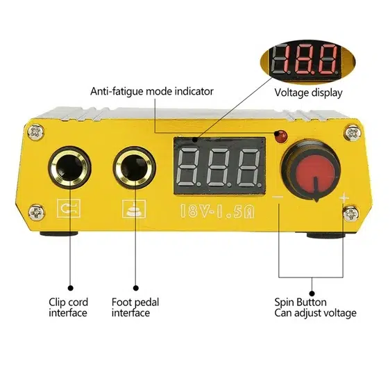 Alimentation de tatouage numérique double pour machine à tatouer