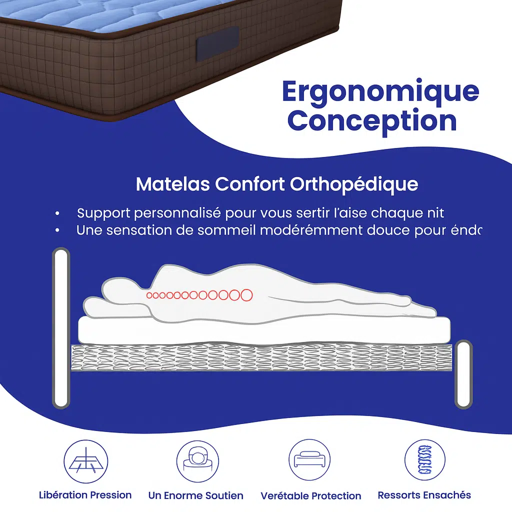 Matelas Ortho-Medical 13 Étoiles Relax Plus - Confort Orthopédique