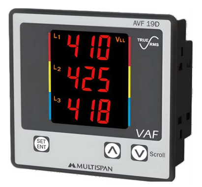 Compteur de panneau triphasé