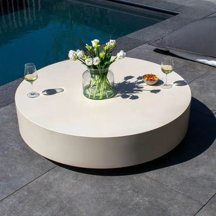 Table basse ronde D120 cm – Intérieur & Extérieur