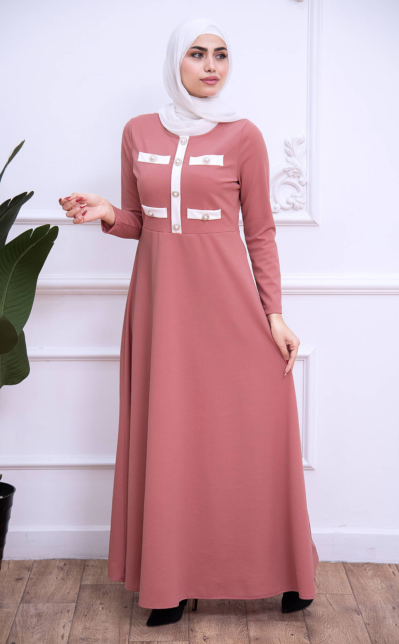 Robe Amira  Voilée