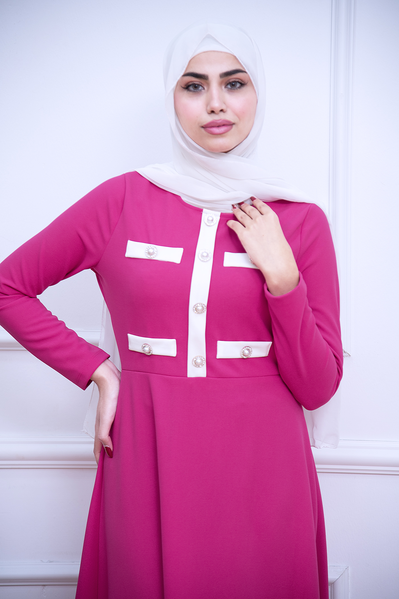 Robe Amira  Voilée