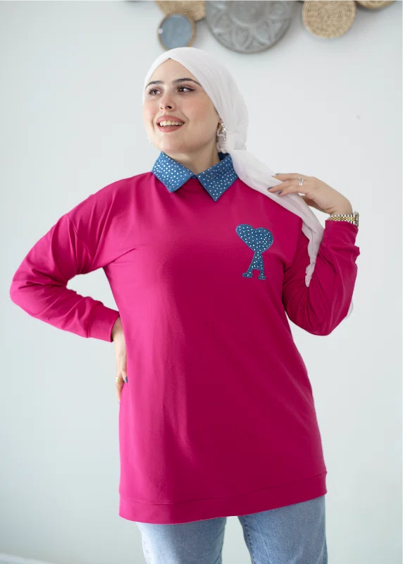 Pull Coeur Voilée Gros  (7T)