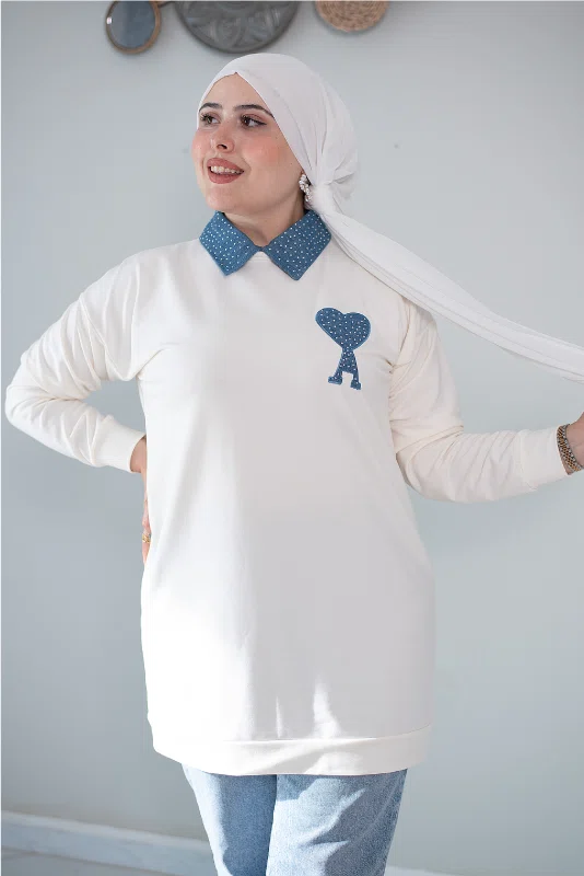 Pull Coeur Voilée Gros  (7T)