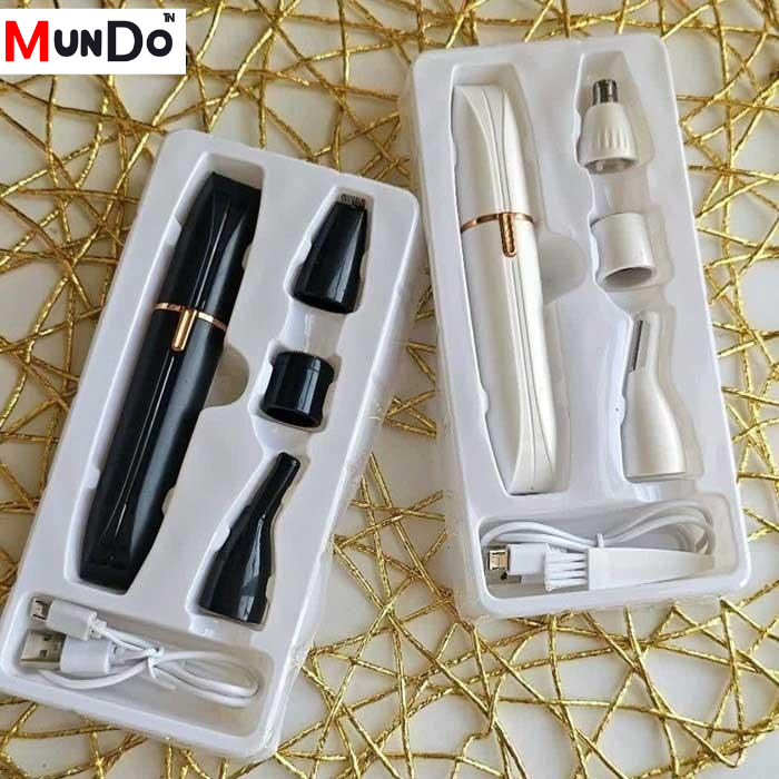 Épilateur facial électrique multifonctionnel 4 en 1 pour Sourcils , menton , joues , autour de la bouche ,nez , oreilles ...
