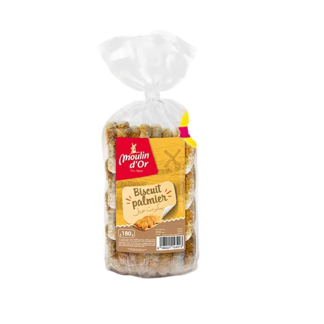 BISCUIT PALMIER 180 GR MOULIN D'OR