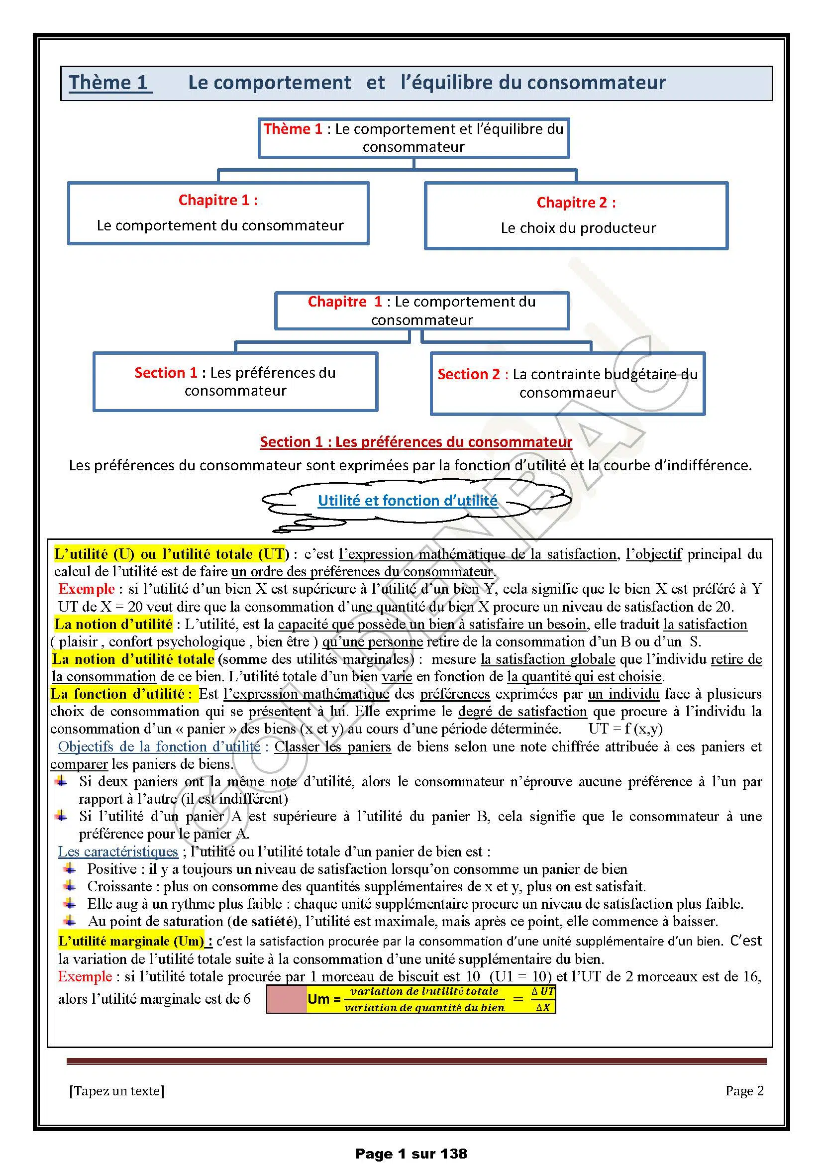 ECONOMIE - TOUTE LANNEE - BAC ECONOMIE