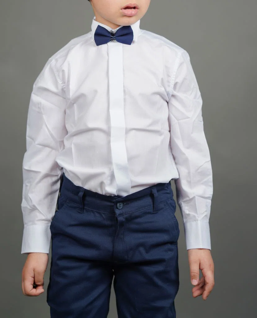 Ensemble Chic Garçon 3 Pièces – Réf 1573 – Blanc (1-10 ans)