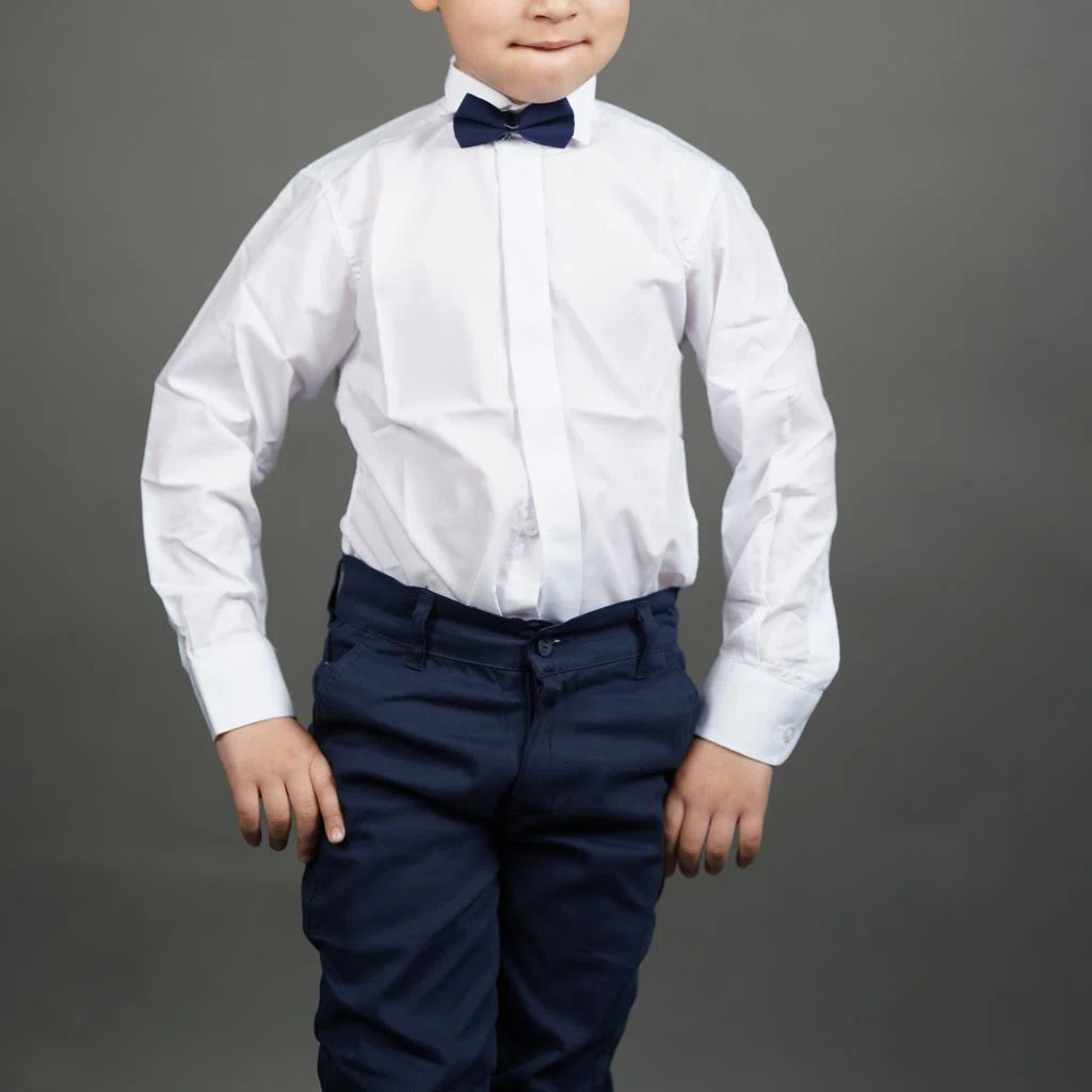 Ensemble Chic Garçon 3 Pièces – Réf 1573 – Blanc (1-10 ans)