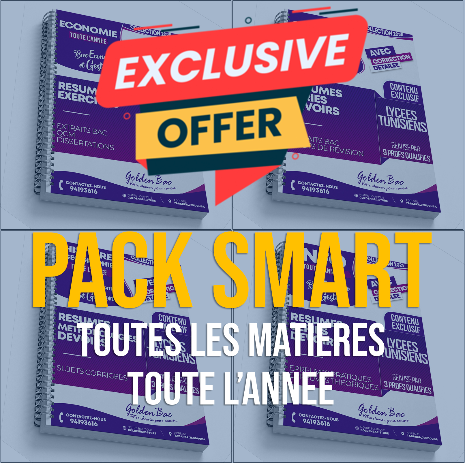 PACK SMART - TOUTES LES MATIERES - TOUTE LANNEE
