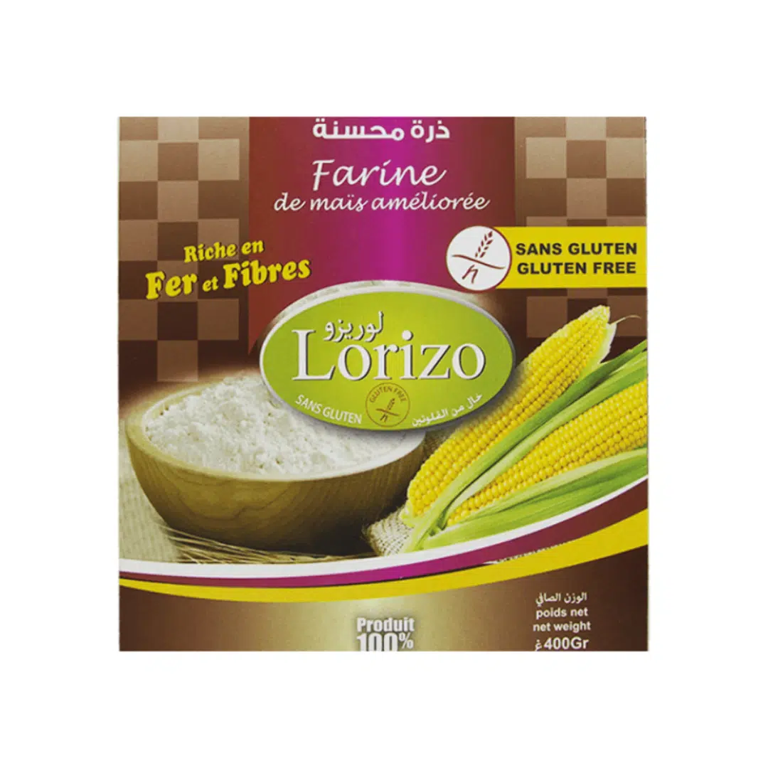 FARINE DE MAIS ENRICHIE 400G LORIZO