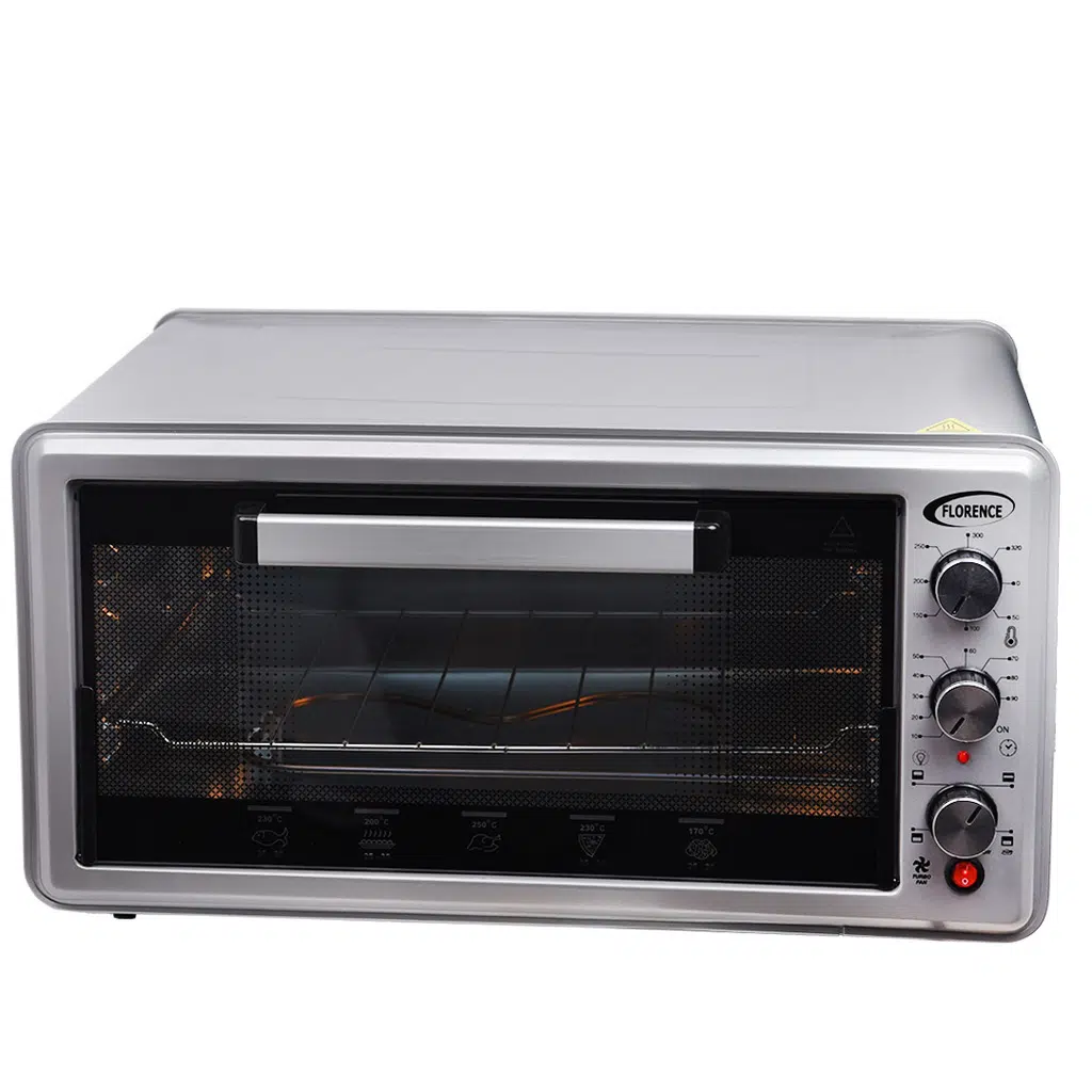 Four Électrique Florence Chaleur Tournante - 52 Litres - 1500 w - Gris
