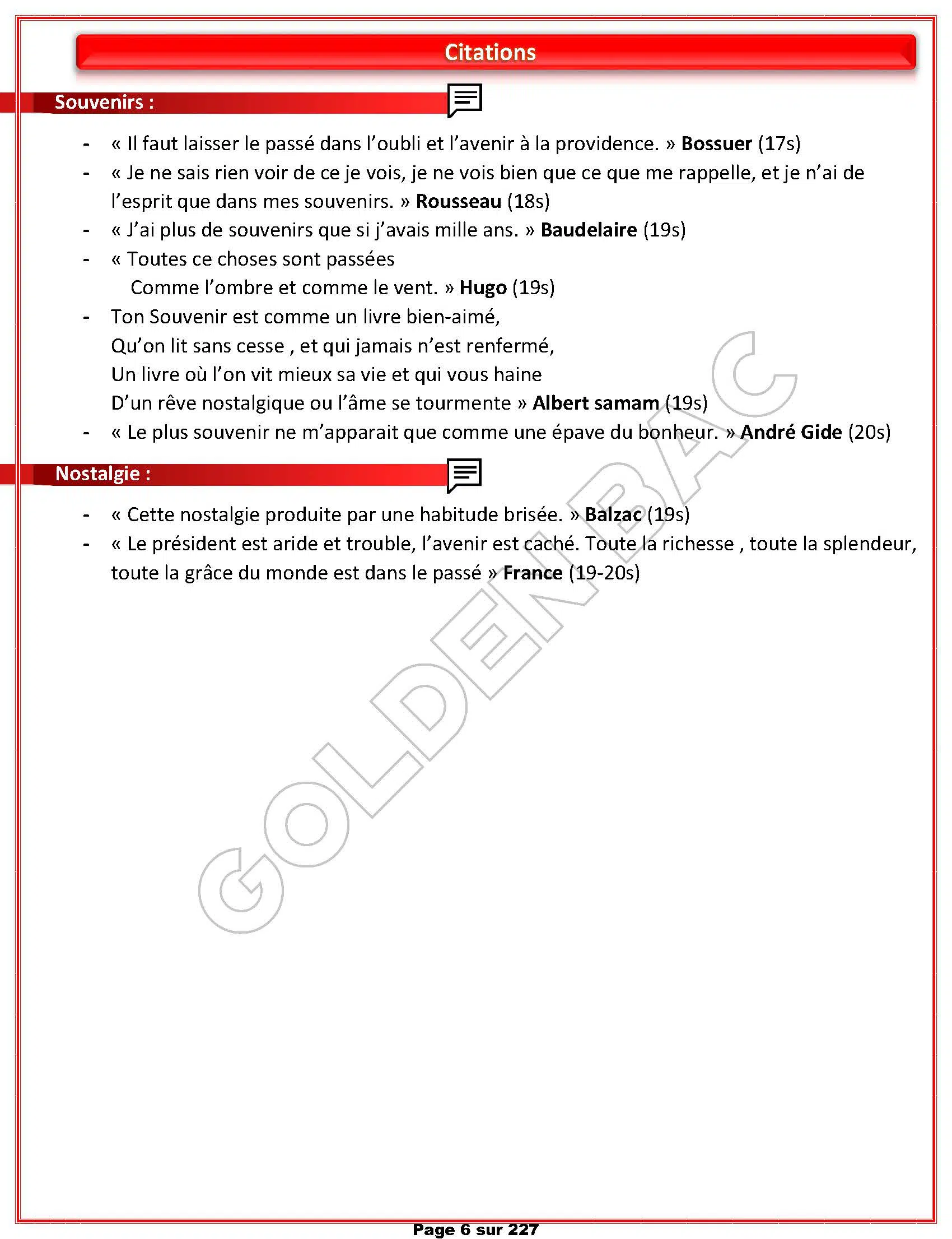 FRANCAIS - TOUTE LANNEE - BAC SCIENTIFIQUES