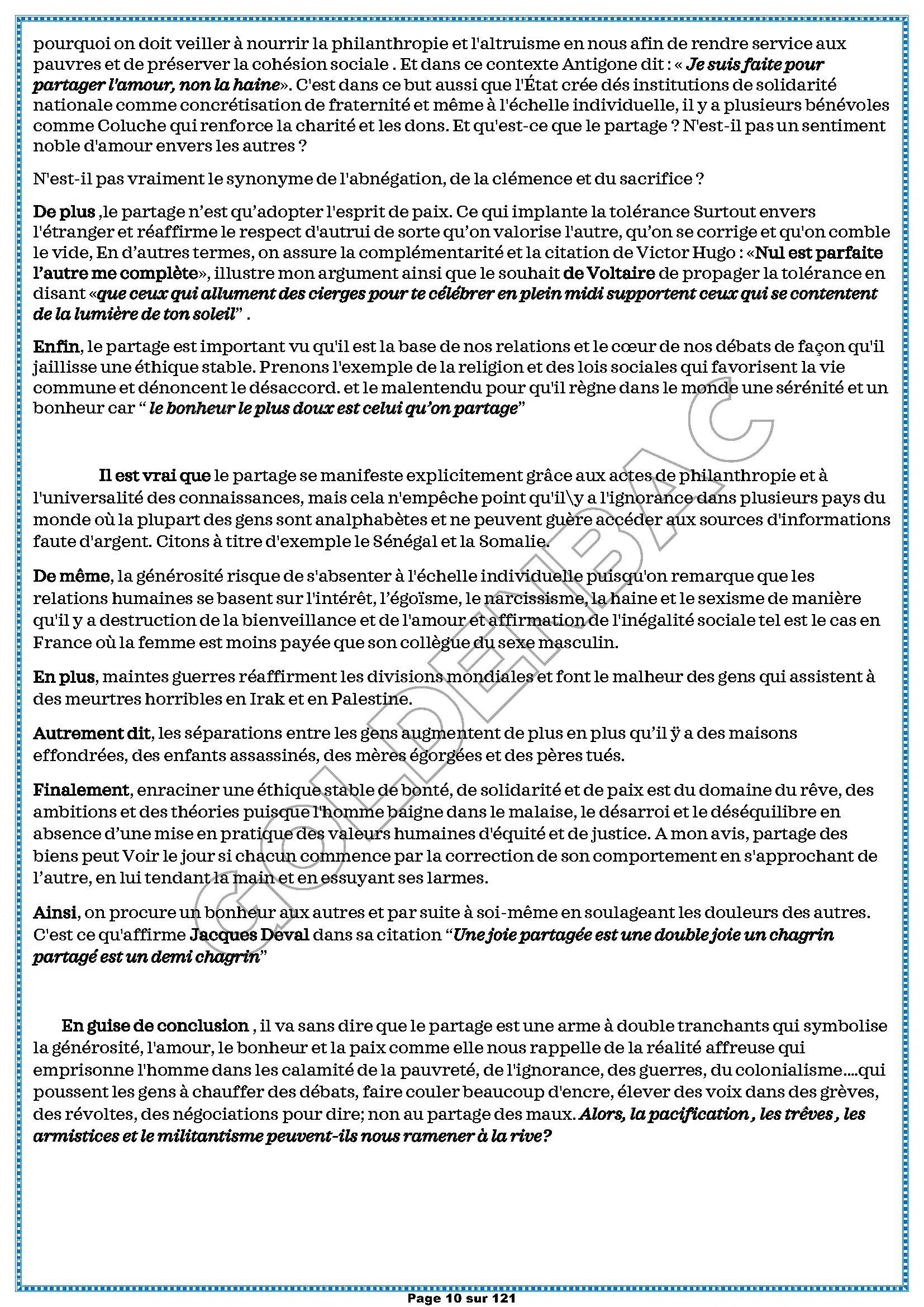 ANGLAIS+FRANCAIS - TOUTE LANNEE - BAC LETTRES