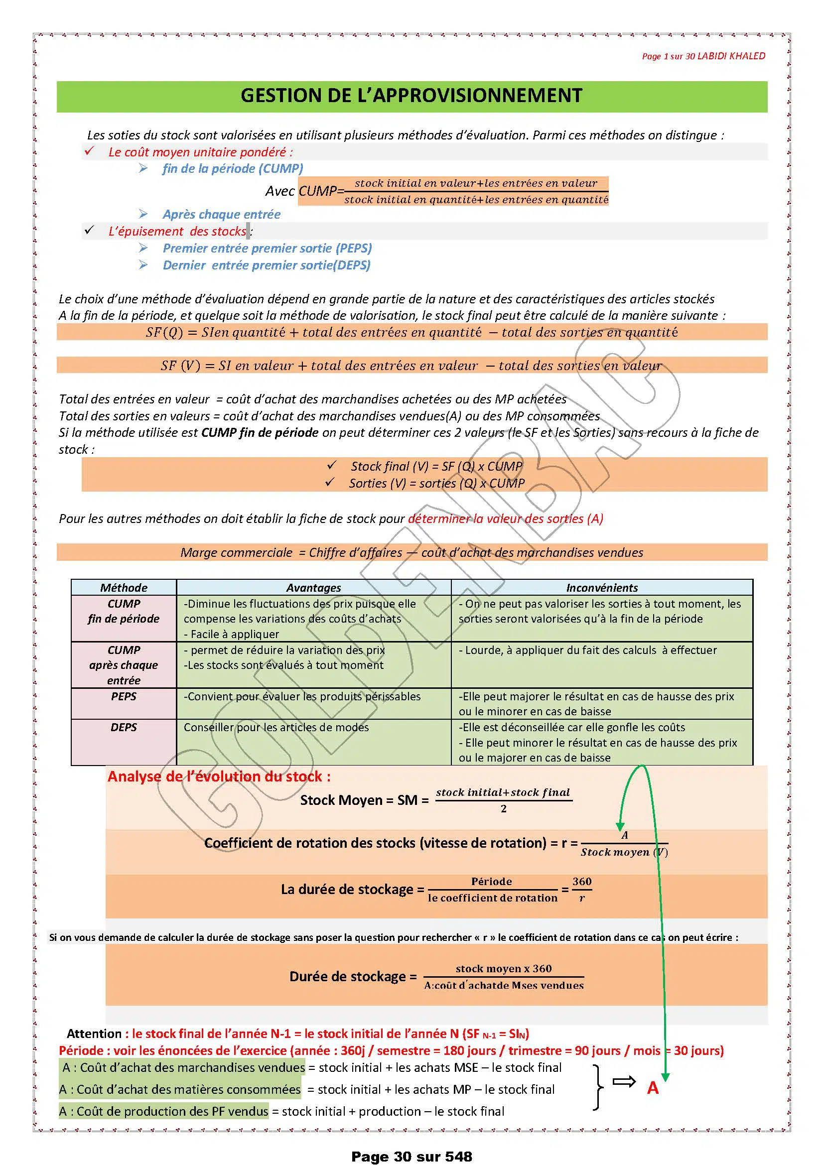 GESTION - TOUTE LANNEE - BAC ECONOMIE