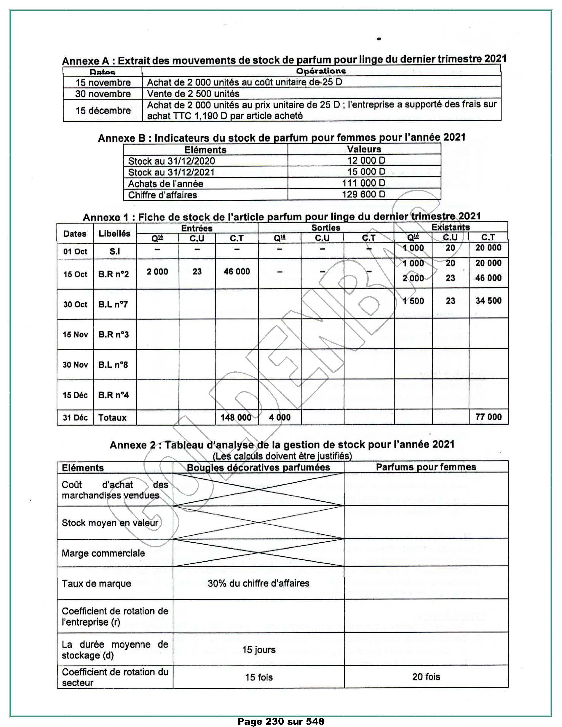 GESTION - TOUTE LANNEE - BAC ECONOMIE