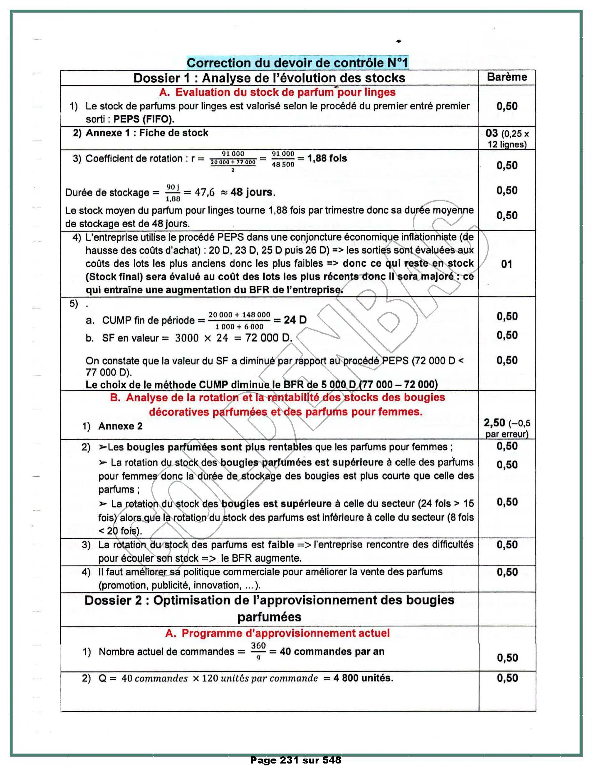 GESTION - TOUTE LANNEE - BAC ECONOMIE