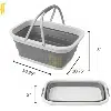 Panier Pliable en Silicone – Multi-usage Camping & Maison