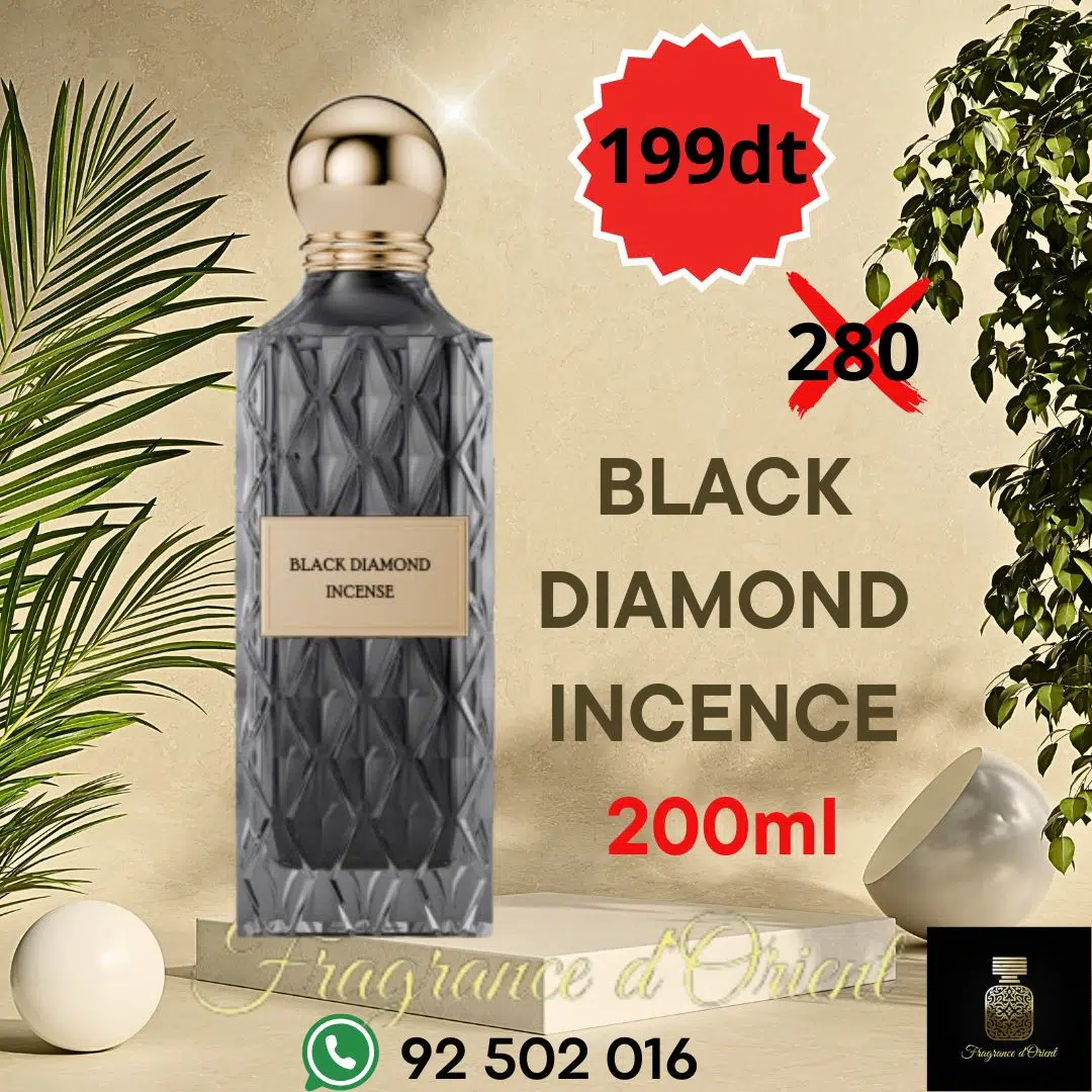 Black Diamond Incense Ibraheem AlQurashi pour homme 200ML EDP