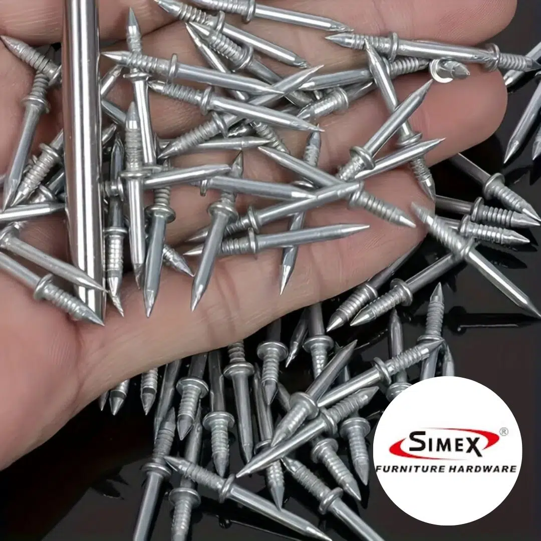 Clou Sans Couture à Double Tête – Pour Plinthes & Décoration (100 PCS + 1 Manchon) SIMEX