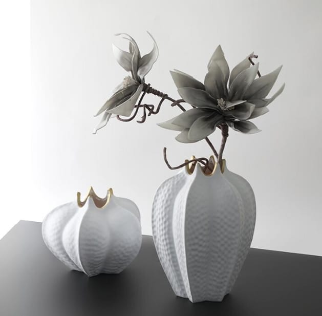vase white Pumpkin long