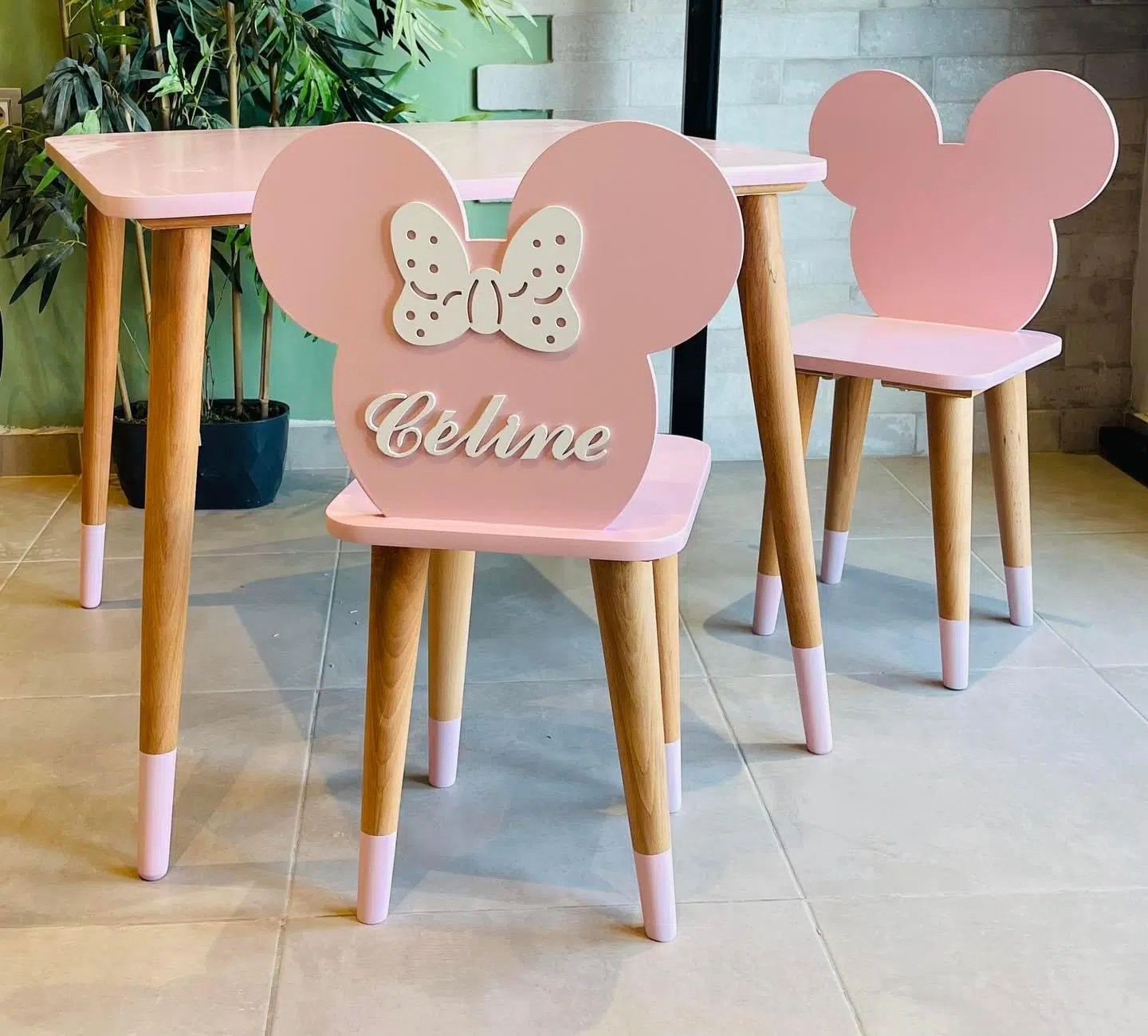 Table + Chaise Enfant Personnalisée (6-12 ans)