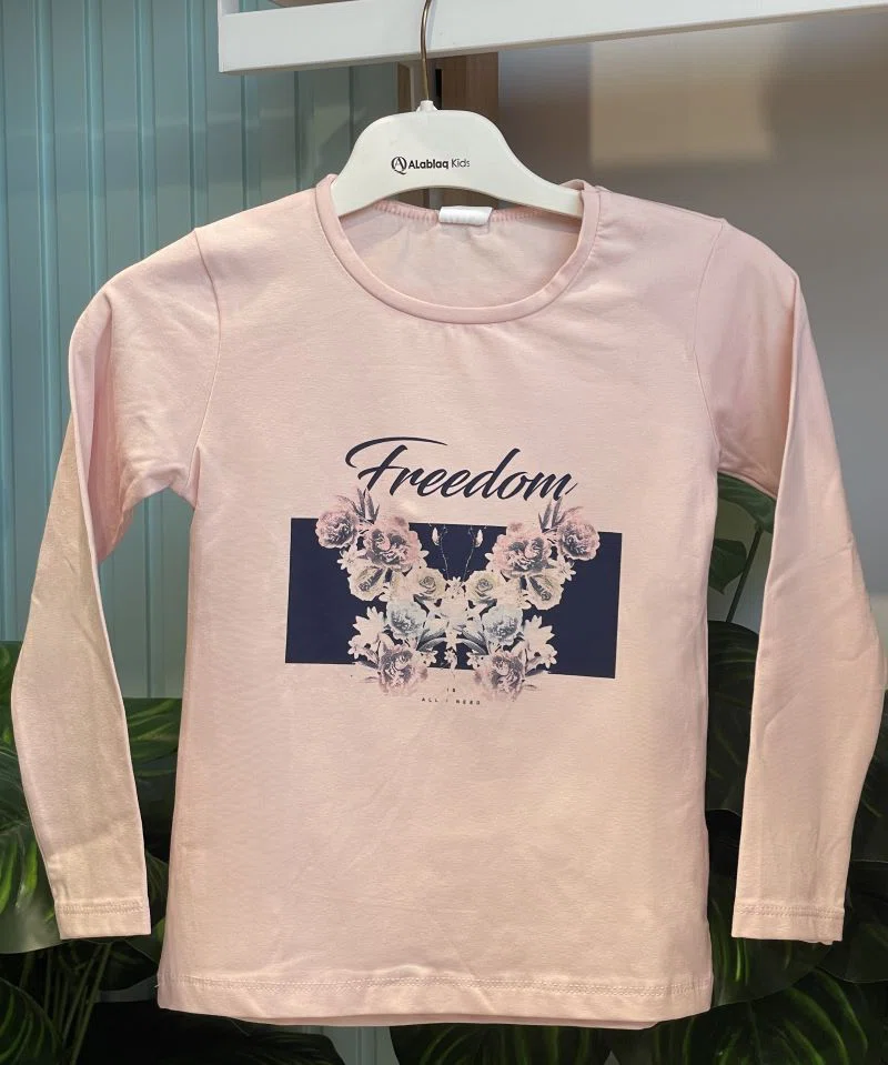 Pull Fille Freedom en Coton – Réf C54195 - (2-9 ans)