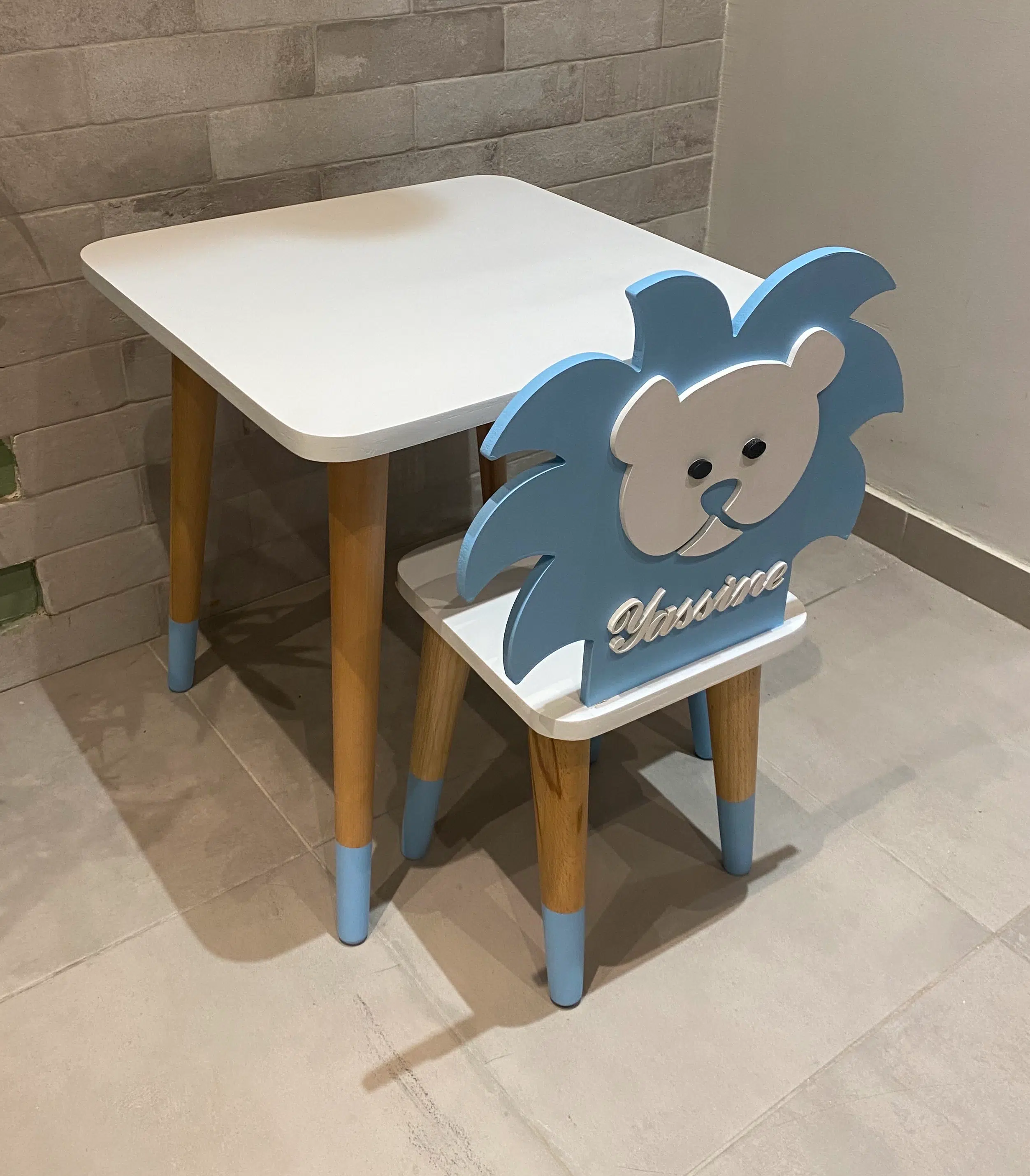 Table + Chaise Enfant Personnalisée (1-3 ans)