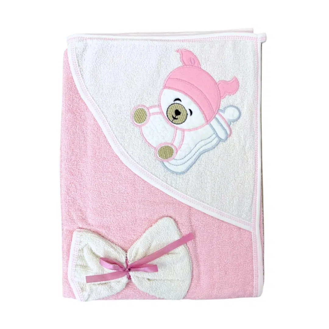 Cape de Bain Bébé - Rose