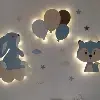 Déco murale jungle 1 avec led