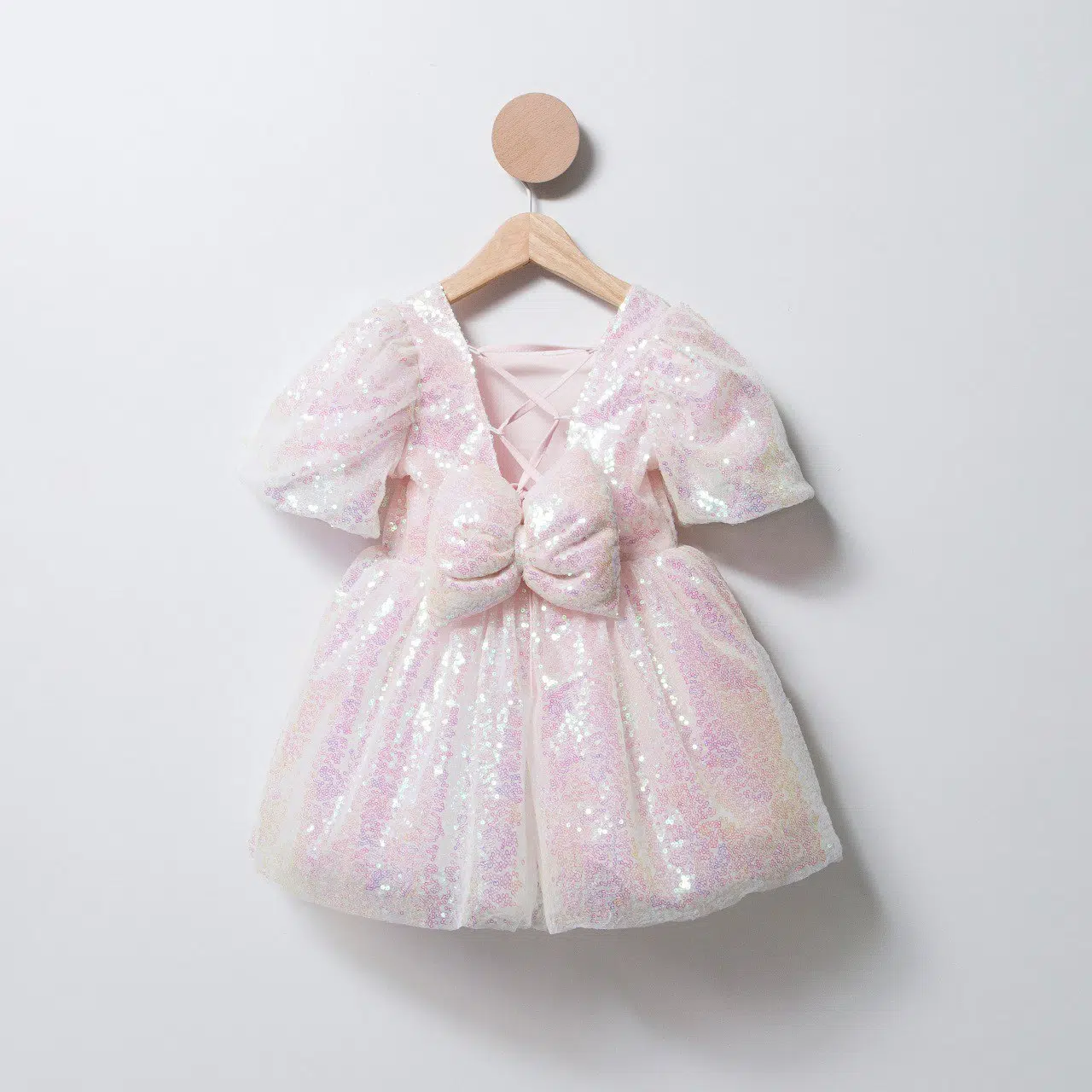 Robe de Fête Rose Poudré Pling Pling – Réf 3360 – (3-4 Ans)