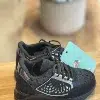 Chaussures Fille Noires et Argentées – Modèle Métallique Élégance (P27-P30)