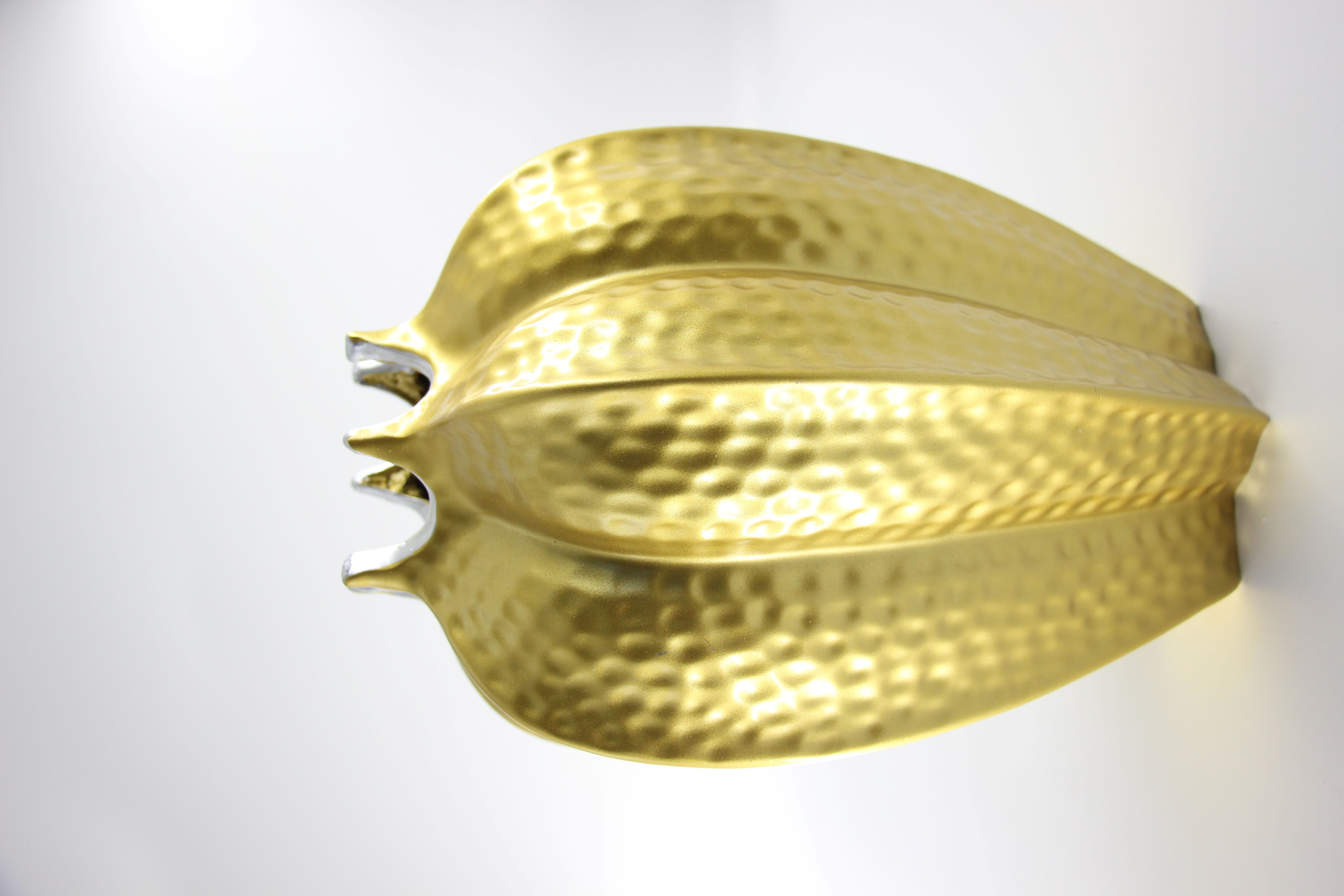Vase Gold Pumpkin