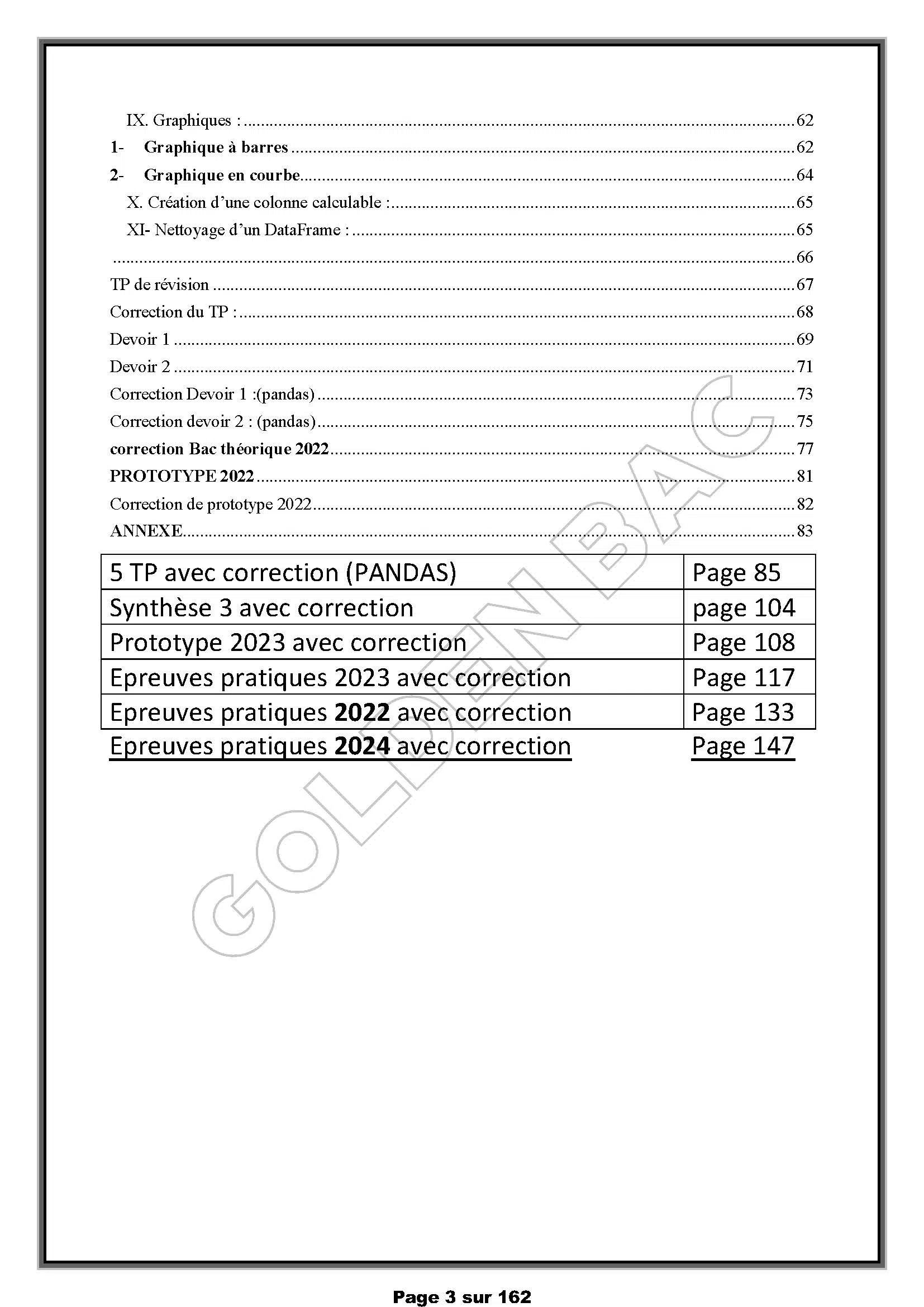 INFORMATIQUE - TOUTE LANNEE - BAC ECONOMIE