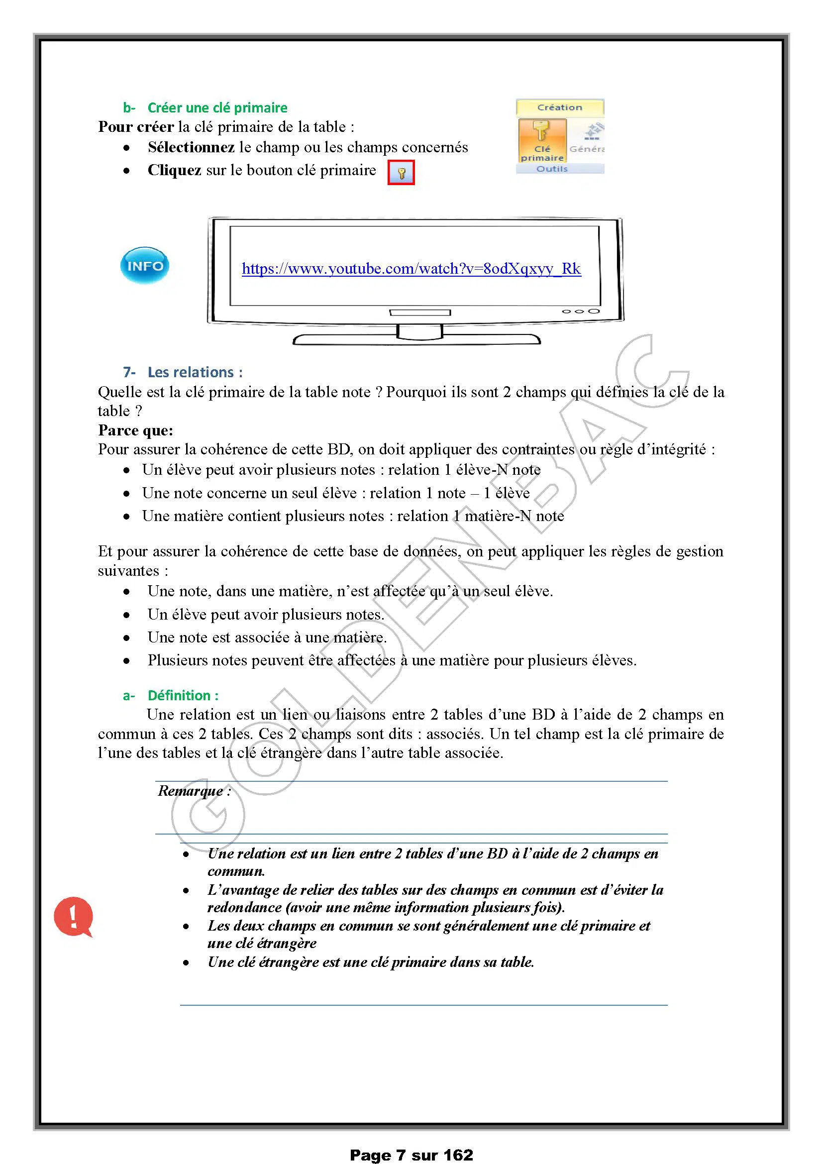 INFORMATIQUE - TOUTE LANNEE - BAC ECONOMIE