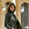 BLAZER CUIR FEMME