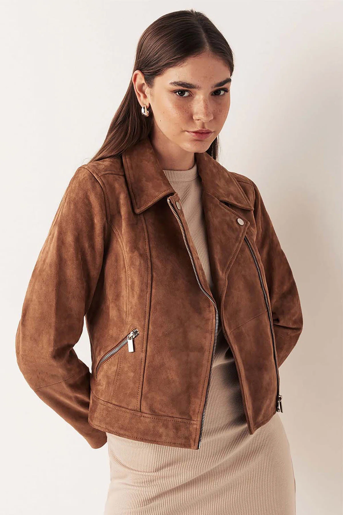 BLOUSON DAIM FEMME